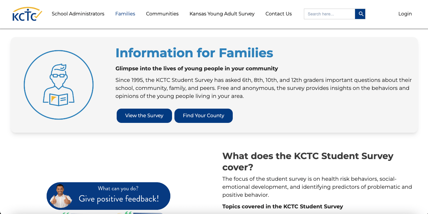Kansas Communities That Care website
