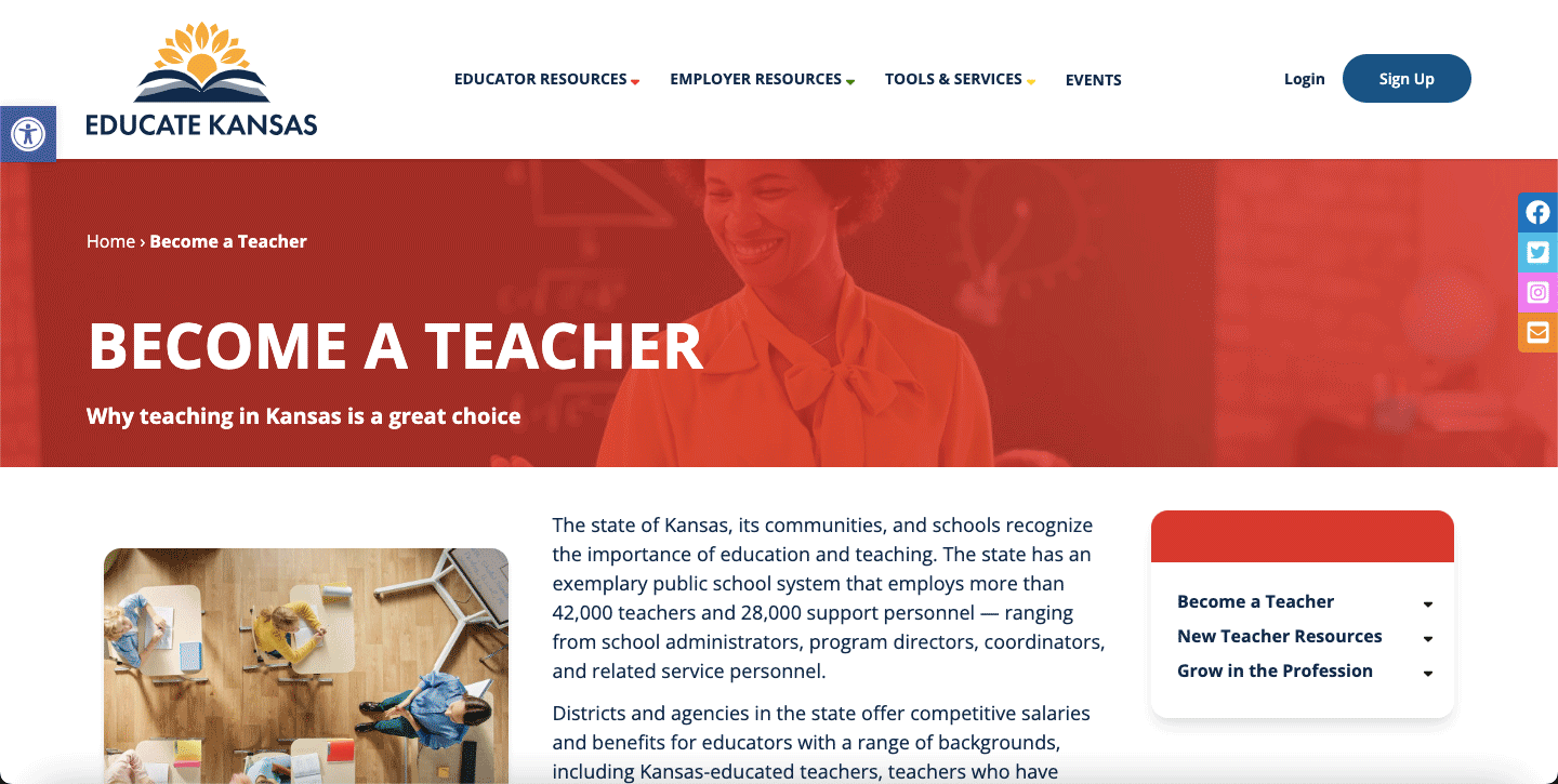 Educate Kansas website