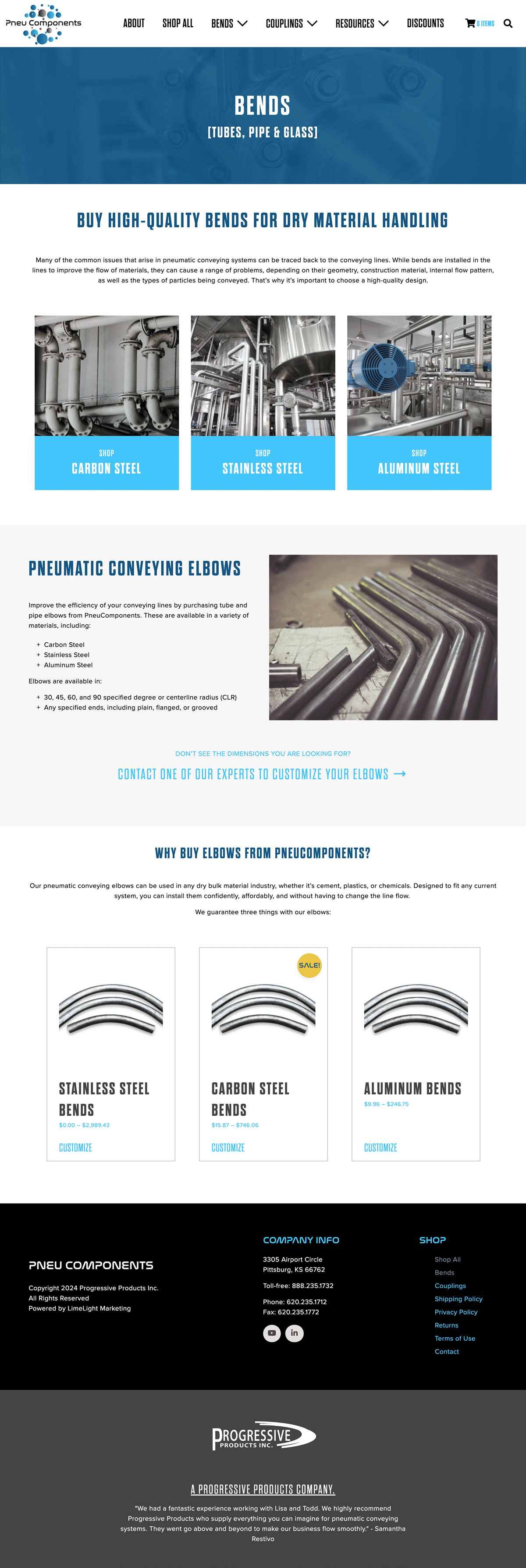 Pneu Components website