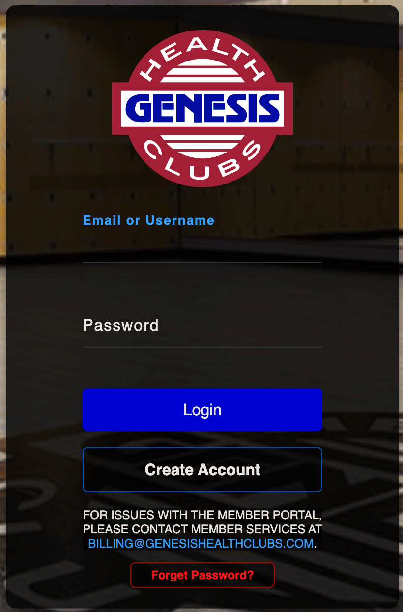 Old Club Ops login page